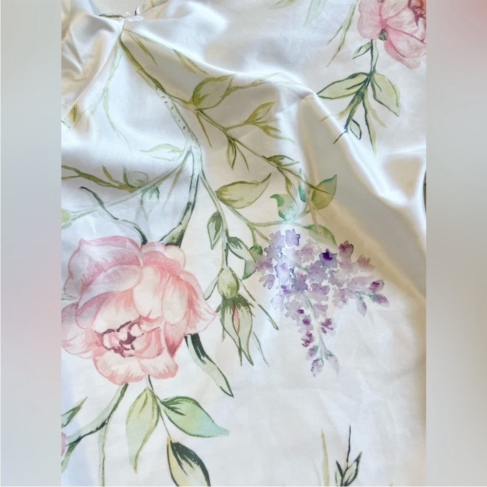 Floral‎ Print Women's Robe - Picture 10 of 12